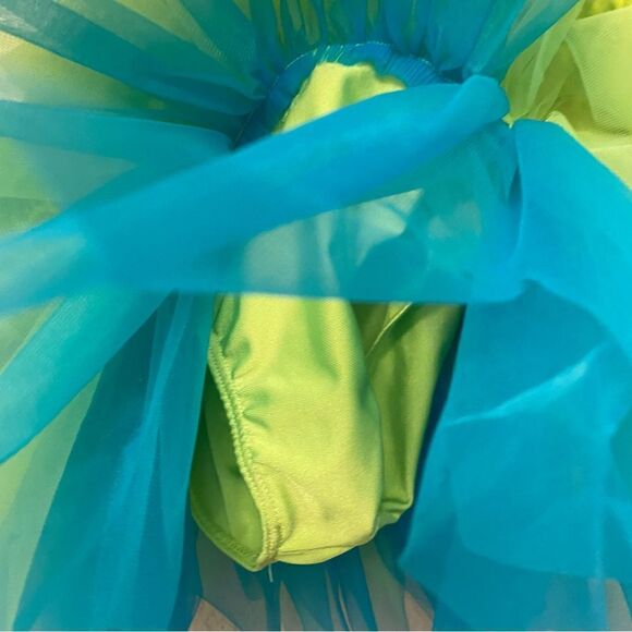 Curtain Call Dance tinker bell Costume Blue green dress tutu E2161 child SC - Picture 4 of 11